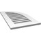 Ekena Millwork Quarter Round Top Right Surface Mount PVC Gable Vent w/ 3-1/2"W x 1"P Standard Frame, 18"W x 32"H GVPQR18X3201SF - alternate 2